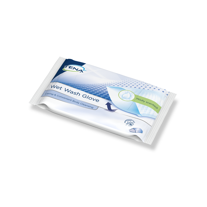 Guanto TENA Wet Wash Glove  - kit 3 pezzi