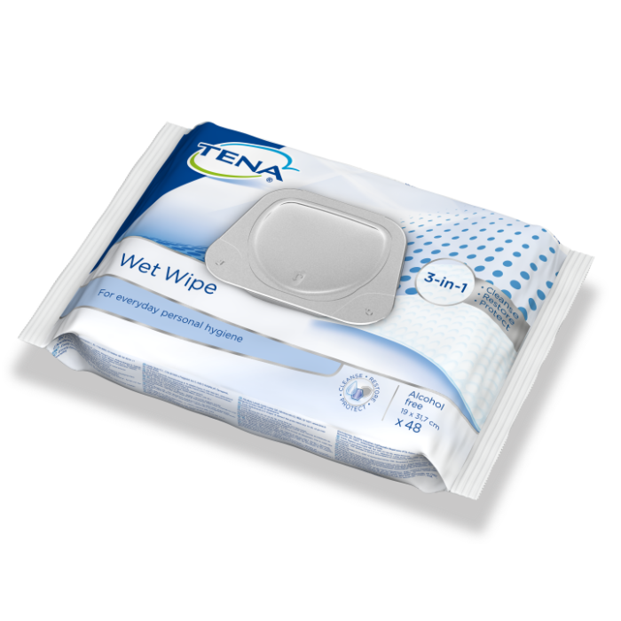 Salviette detergenti TENA Wet Wipe - kit 2 pezzi