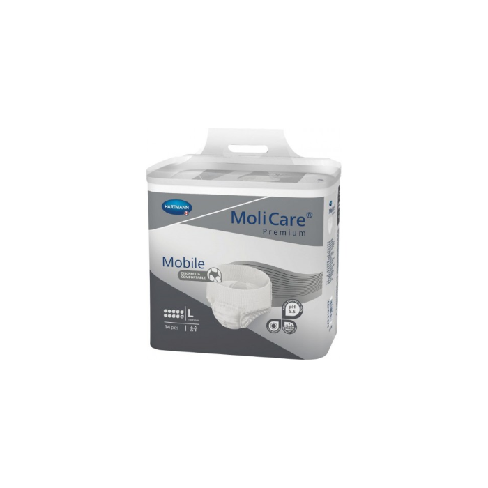 Mutandine Assorbenti Molicare Premium Mobile 10 gocce - taglia L