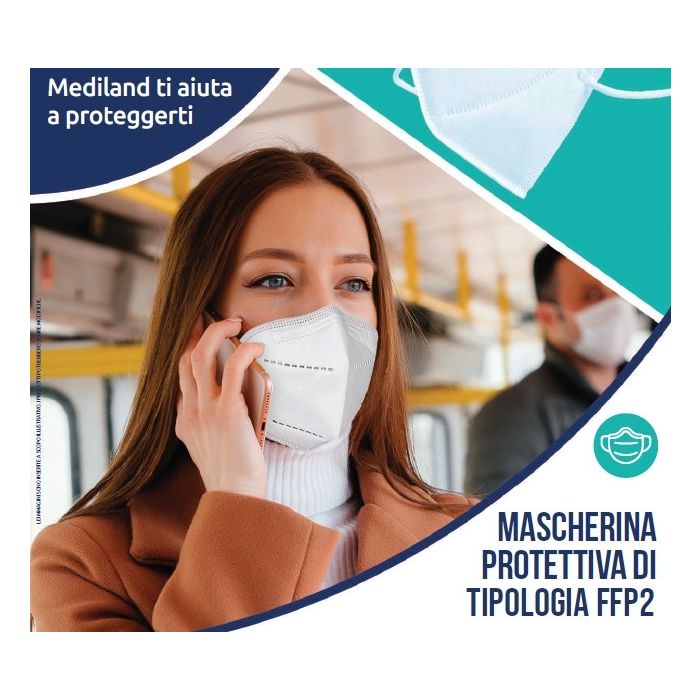 Mascherine protettive tipologia FFP2 -  Mediland - scatola 50 pz