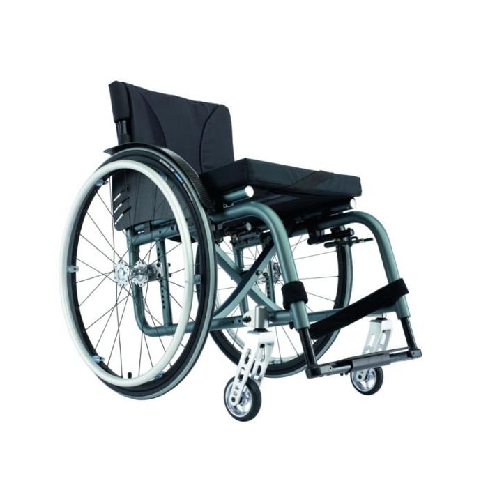 Carrozzina superleggera personalizzabile Kuschall Ultra Light con telaio anteriore fisso