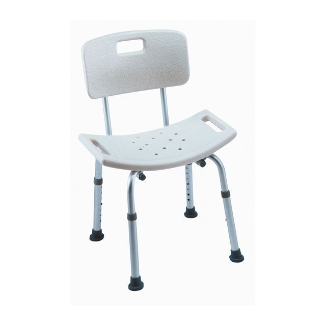 Sedia doccia Cadiz H296 Invacare - Sgabello Bagno per Anziani con Schienale e Sedile Ergonomico - Piedini Antiscivolo e Altezza Regolabile