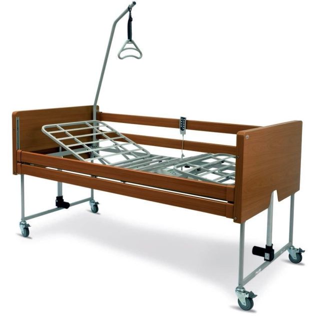 Letto Elettrico da degenza per disabili e anziani con rete pieghevole Wimed Bongo