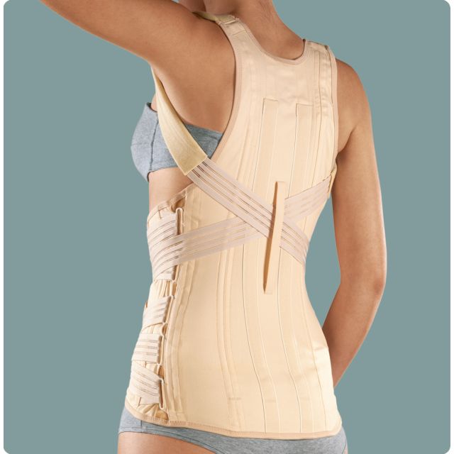 Busto semirigido con spallacci e tiranti elastici sat 1336 Roten