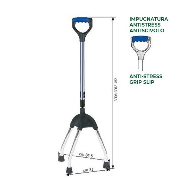 Tripode leggero in acciaio